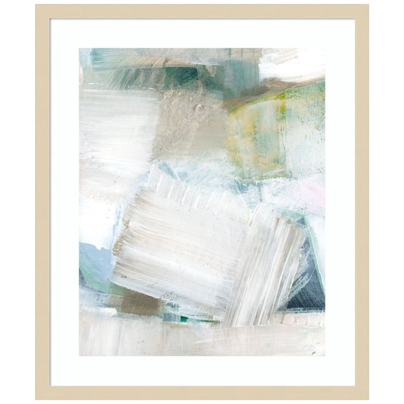 Amanti Art White Blues II Wood Framed Wall Art Print