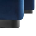 thumbnail image 6 of Accent Chair Bench Ottoman, Blue Navy, Velvet, Living Kitchen Cafe Bistro Hospitality Restaurant, Modern Contemporary Boutique HB36452, 6 of 10