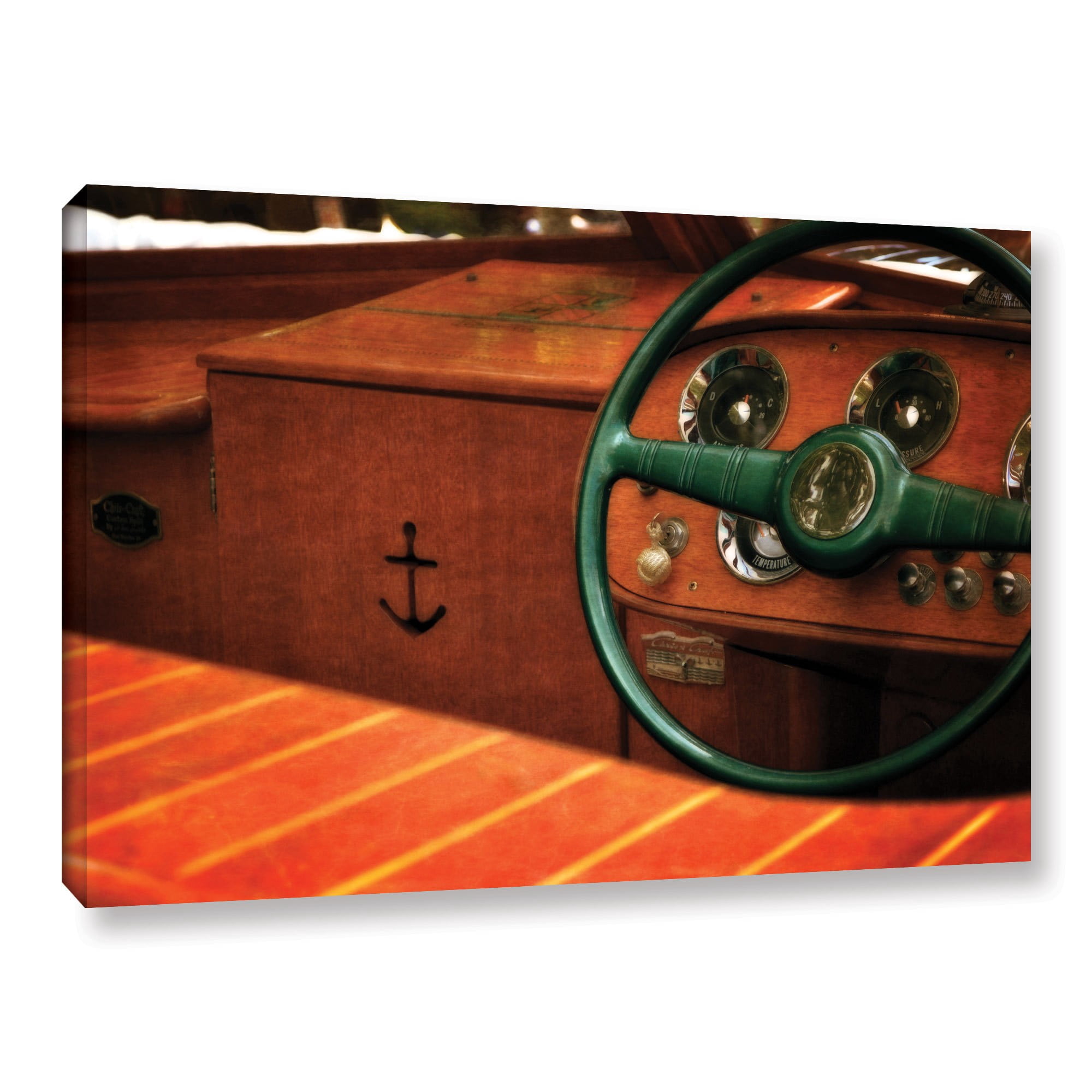 ArtWall Kevin Calkins "Chris Craft Interior" Gallery-Wrapped Canvas