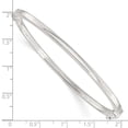 thumbnail image 3 of Sterling Silver Polished Flat Hinged Bangle, 3 of 3