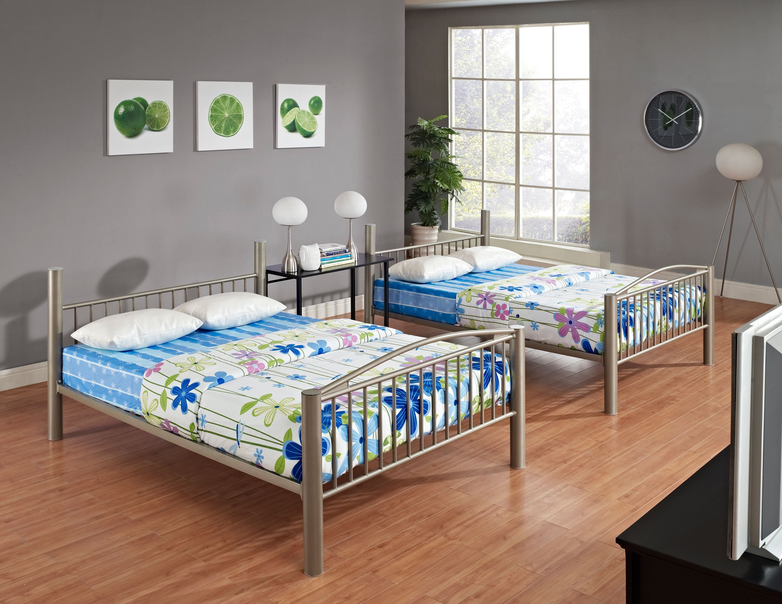 Powell Full Over Metal Bunk Bed Multiple Colors Com