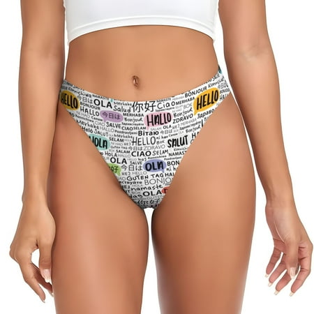 Sigee Hello for Women s G-String Panty  Low Rise  Soft Lace Perfect for Everyday Wear or Special Occasions-XX-Large