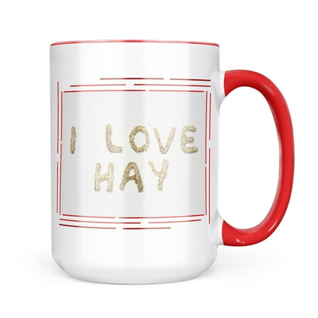 

Neonblond I Love Hay Hay Dry Grass Mug gift for Coffee Tea lovers