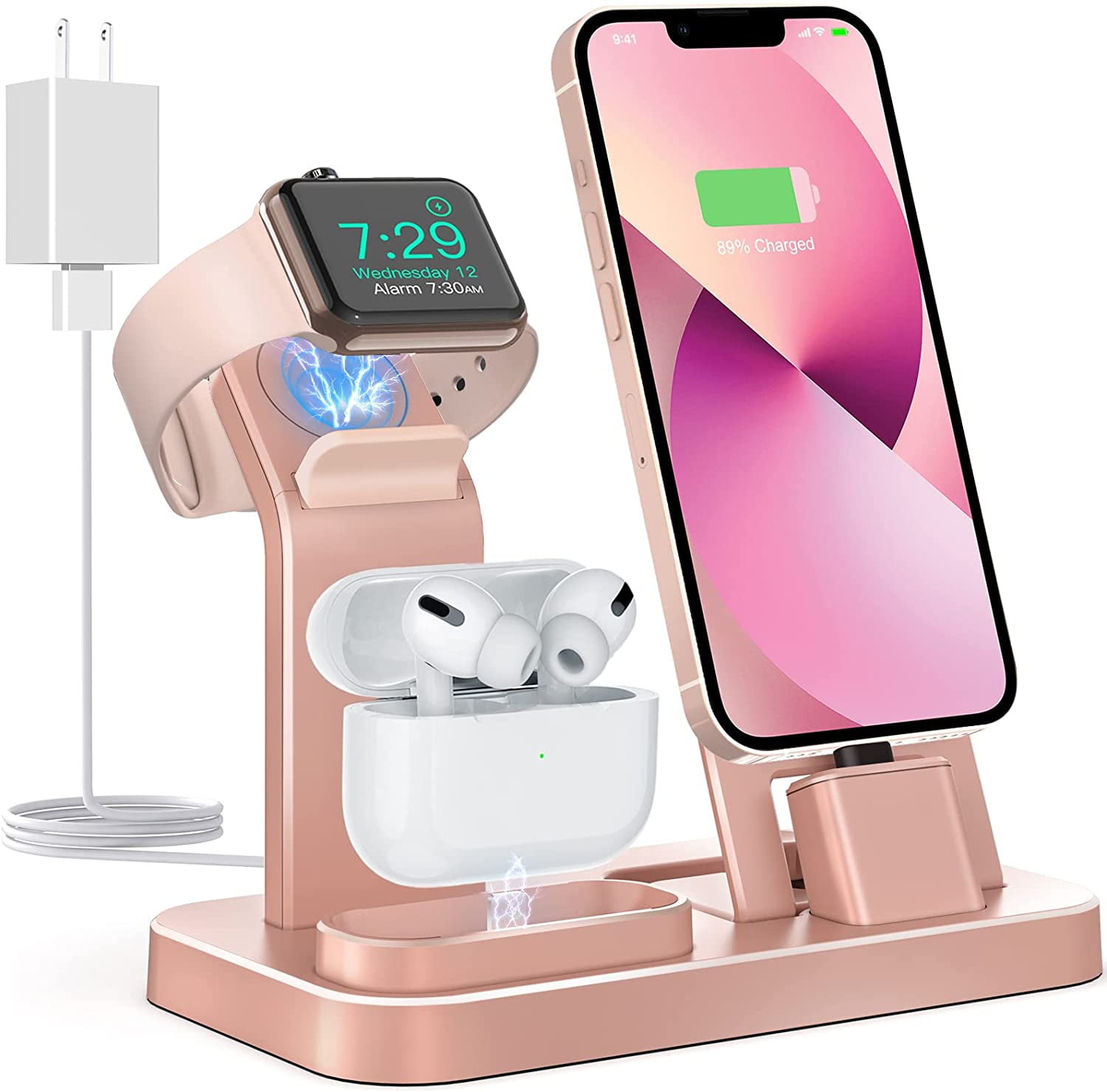 Pink apple online charging station