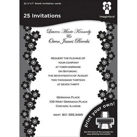 Imaginisce Black Ice Invitation Sakura 5x7 25pc