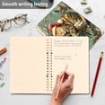 thumbnail image 5 of WOBOGO Christmas Cute Cat Notebook College Horizontal Grid Paper Ink Spill Resistant Water Resistant Cover 8.3x5.7x0.4in, 5 of 8