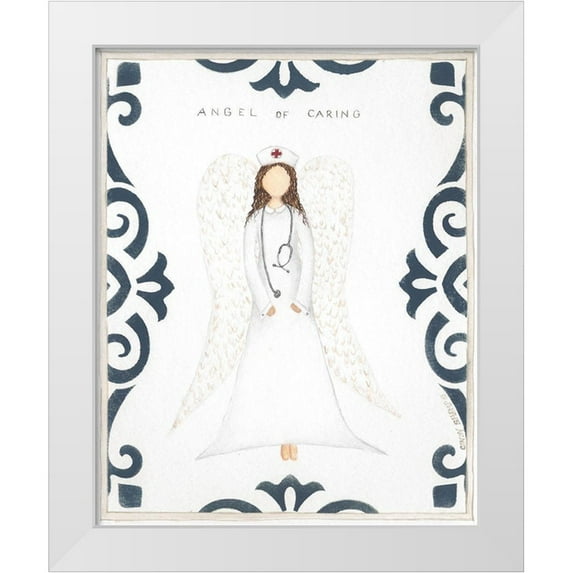 Shamp, Cindy 15x18 White Modern Wood Framed Museum Art Print Titled - Angel of Caring