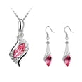 thumbnail image 2 of Gifts Sets for Womens Womens Crystal Jewelry Personality Creative Jewelry Diamond Earrings Necklace, 2 of 2