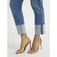 thumbnail image 5 of Sofia Jeans Women's Slim Cuffed Denim Mid Rise Jeans, 27" Inseam, Size 0-20, 5 of 5