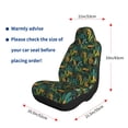 thumbnail image 5 of Sikiie Jungle Leopard Yellow Car Seat Covers 2PCs Front Car Seat Covers Universal fit for Most Cars SUVs and Trucks-2 PCS, 5 of 9