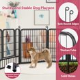 thumbnail image 4 of Jhsomdr Dog Playpen Outdoor 32" Height 20 Panels Dog Fence Outdoor for Yard, Heavy Duty Dog Pen with Doors Portable Puppy Playpen Pet Fence for Medium/Small Dogs, 4 of 9