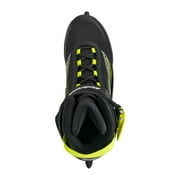 ROLLERBLADE Mens Bladerunner Igniter Black/Lime Ice Skates, Size: 10