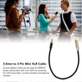 thumbnail image 5 of 3.5mm to Mini XLR Cable Internal Thread Gold Plated 3 Pin Stereo Noiseless Sound Adapter Cord for BMPCC Camcorder, 5 of 5