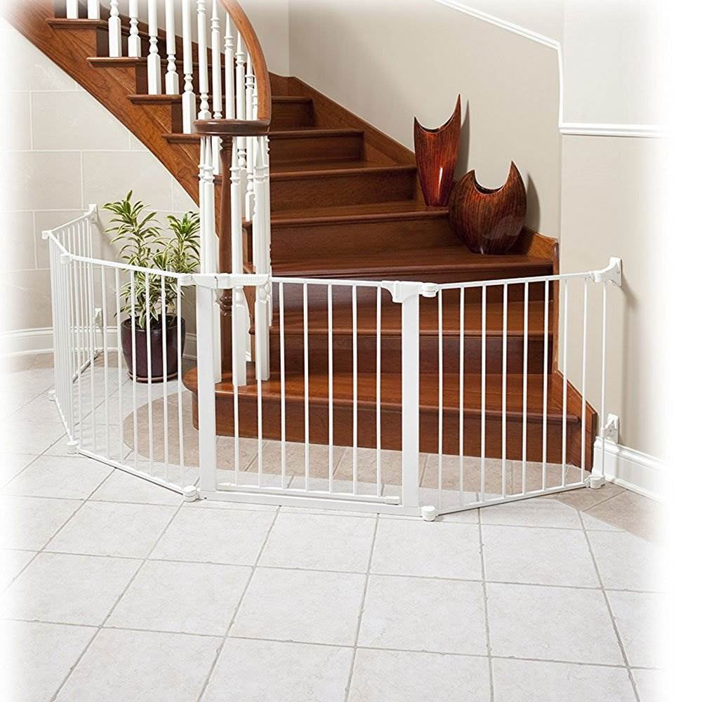 Kidco ConfigureGate 3 Piece Wall Mounted Locking Safety Gate, White (2