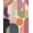 Pink, Pattern 1, variant on ODIKA 8'x10' Washable Area Rug Non-Shedding, Easy Care, Pastel Geometric Abstract Design Modern Art with Bold Shapes for King Size Bedroom Under Bed, Master Suite