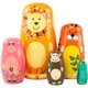 thumbnail image 1 of Muñecas Anidadas de Madera xiangtanxingjiawenju Animales Matryoshka Juguete para Niños, 1 of 4