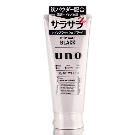Shiseido Black Uno Whip Facial Cleanser, 130g (The Best Cleanser For Combination Skin)