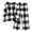 Black, variant on 2 Piece Women's Plaid Plush Fleece Pajama Sets Winter Warm Crewneck Long Sleeve Tops Wide Leg Pants Soft Loungewear S-XXL