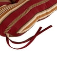 thumbnail image 4 of Greendale Home Fashions Tufted Outdoor 20'' x 20'' Seat Cushion, Roma Stripe, 4 of 9