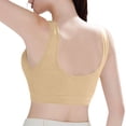 thumbnail image 3 of Nooxsoe No Underwire Bras Women’s Bras Push Up Tshirt Jelly Bras for Women Underwire Bras for Women Wireless Bras for Women Bras for Women Supportive Bra Everyday Bra Sports Bra Brown XL, 3 of 8
