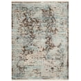 thumbnail image 2 of SAFAVIEH Vintage Persian Branislav Floral Bordered Polyester Rug, Brown/Light Blue, 6'x9', 2 of 7