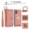 thumbnail image 2 of Samsung Galaxy Note 10 Plus Wallet Detachable Case, Dteck Zipper Purse Phone Case Multi-functional Folio Flip Leather Removable Magnetic Back Cover For Samsung Galaxy Note10+, Pink, 2 of 10