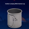 thumbnail image 3 of Yuarrent Widesea-taza de agua de 200ml para acampar, jarra para beber turística portátil, lavable, para calentar al aire libre, taza de Kits de desorden para acampar, 3 of 6