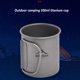 thumbnail image 3 of Yuarrent Widesea-taza de agua de 200ml para acampar, jarra para beber turística portátil, lavable, para calentar al aire libre, taza de Kits de desorden para acampar, 3 of 6