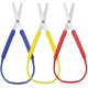 thumbnail image 1 of Tijeras de bucle de colores de 3 piezas, tijeras de apertura automática de seguridad, agarre fácil BANYUO Hogar, 1 of 5