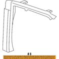 thumbnail image 2 of Jeep CHRYSLER OEM Wrangler Convertible/soft Top-Window Frame Right 55395236AH, 2 of 2
