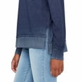 thumbnail image 4 of Buffalo David Bitton Women's Crewneck French Terry Sweatshirt, Indigo Navy L, 4 of 4