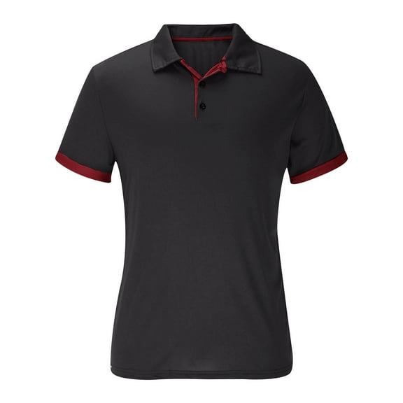 Jjayotai Golf Shirts for Men, Men's Summer Must-Have Color block Short-Sleeve Comfortable Breathable Quick-Dry Business Casual Tops, Vintage Tees for Men