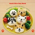 thumbnail image 2 of 5 Pcs/Ensemble Moule à Sushi Chien Mignon Nori Boule de Riz Cuisine DIY Presse Bento, 2 of 4