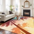 thumbnail image 2 of 5'x7' Area Rugs for Living Room Bedroom, Palm Trees Washable Rug Carpet Runner Indoor Outdoor, Modern Art Birds Summer Non Slip Floor Mats Area Rug for Kitchen, Nursery, 2 of 8