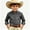 Grey, variant on Toddler Kids Girls Boys Shirt Tops Long Sleeve Fashion Chest Print Casual Collar Shirt Casual Loose Tops 10-11 Years