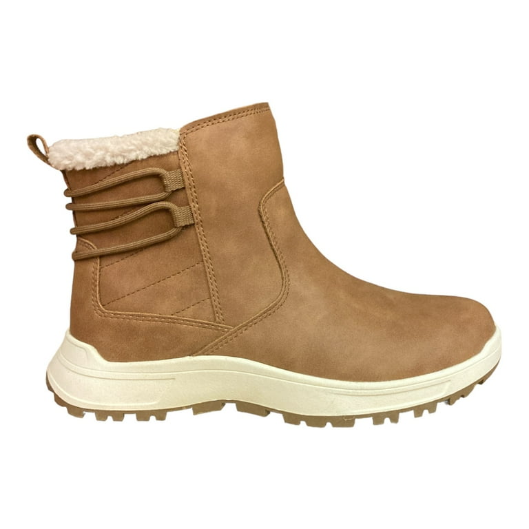 Eddie Bauer Ladies Siren Winter Boot Warm Lined Cushioned Footbed Tan Size 9 for Cold Wet Snow Polar Weather Walmart