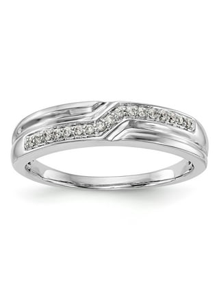 Mens white gold shop wedding bands walmart
