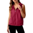thumbnail image 2 of jiaxiM Women's Zip Up Vest with Pocekts Lightweight Softshell Sleeveless Jacket Hiking Travel Golf Running Vests for Women, 2 of 5