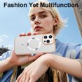 thumbnail image 3 of for iPhone 15 Pro Case Magnetic Ultra Slim Plating Design, TPU + PC Hybrid Shockproof Anti-Scratch Back Cover, Lightweight Drop Protective Phone Case Cover for iPhone 15 Pro, White, 3 of 7