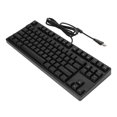 thumbnail image 3 of Teclado mecánico 87 teclas Interruptor de acción lineal Luz blanca monocromática Múltiples modos de iluminación Teclado para juegos Negro, 3 of 8