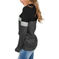 thumbnail image 4 of KISSMODA Sweatshirt for Women Long Sleeve Tunic Tops Color Block Crewneck Sweatshirts Pullover Hoodie Jumper, 4 of 7