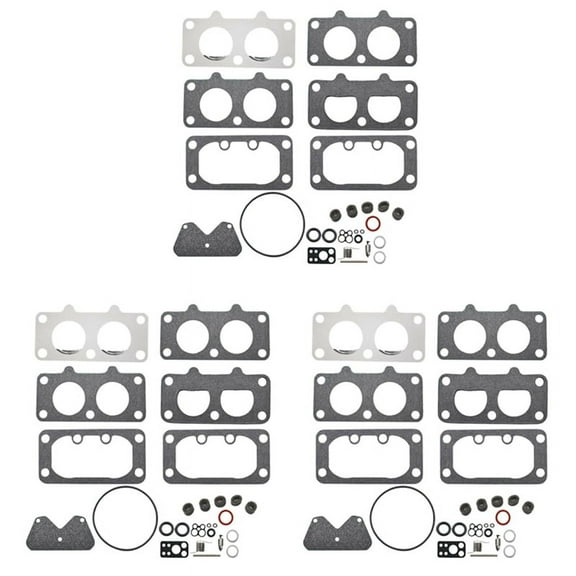 3X Carburetor Overhaul Kit for  & Stratton 797890 792455 499811 499812 699735