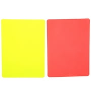 Sport Officials Penalty Cards,Referee for Soccer Football Sports Referee Tool Set of Two Red Yellow Cards Warning Ejection Coach Gear Accessories Basketball Matches in Schools Stadiums