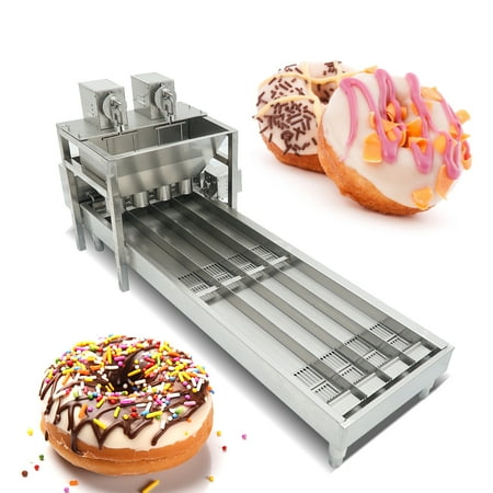 Kolice Commercial Large Capacity Automatic 4 Rows Doughnut Machine/Donut Making Machine- 500-1800 pcs/hour, 12 pcs of Molds