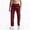 005 Red, variant on Men's Plaid Casual Pants Soft Elastic Waist Trousers Fabric Straight Leg Pants Drawstring and Pockets