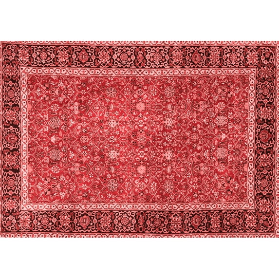 Ahgly Company Indoor Rectangle Persian Red Traditional Area Rugs, 4' x 6'