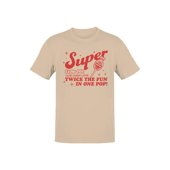 Officially Licensed Blow Pop Super Blow Pop Candy Men's T-shirt