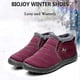 thumbnail image 2 of Boojoy Botas De Invierno Botas De Nieve De Invierno para Hombres Y Mujeres Forro De Piel Botas De Tobillo Cálidas Al Aire Libre Impermeables, 2 of 5