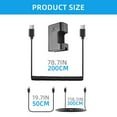 thumbnail image 5 of YIEMEEN Type C to FW50 Dummy Battery Converter Cable for ZV-E10 A7R A7M A7S Black, 5 of 11