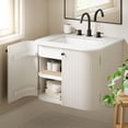 thumbnail image 5 of Zia 24" Wall-Mount Bathroom Vanity with Marble Sink in Ivory, 5 of 11